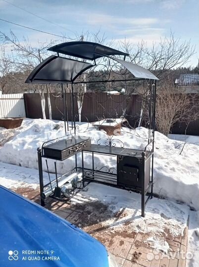 Мангал с крышей