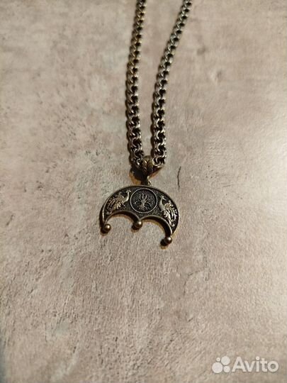Серебряная цепочка с кулоном 925