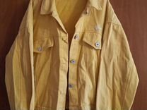 Джинсовая куртка женская р. 42-44 желтая
