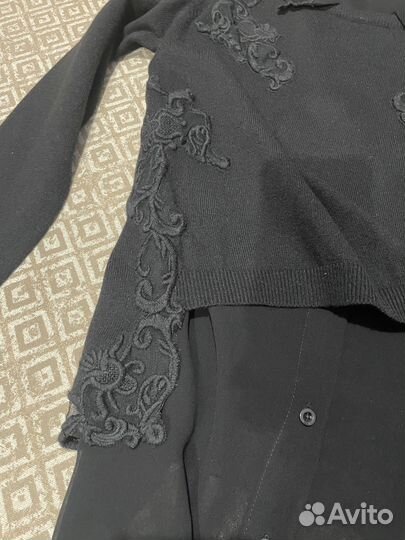 Свитер женский с рубашкой