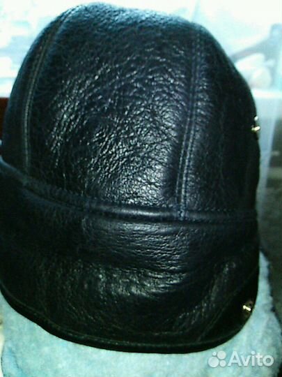 Кепка зимняя кожа,новая