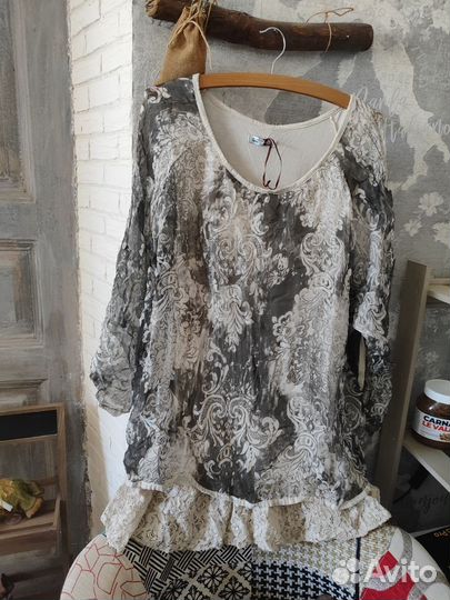 Платье туника из шёлка