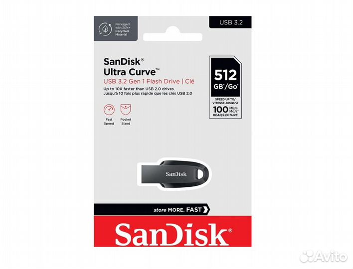 Flash Usb 3.2 SanDisk Ultra Curve на 512GB