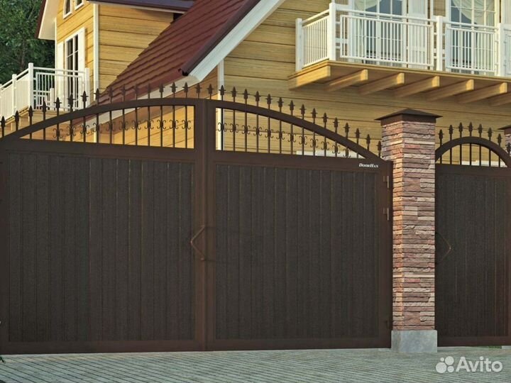 Кованные ворота для дома 