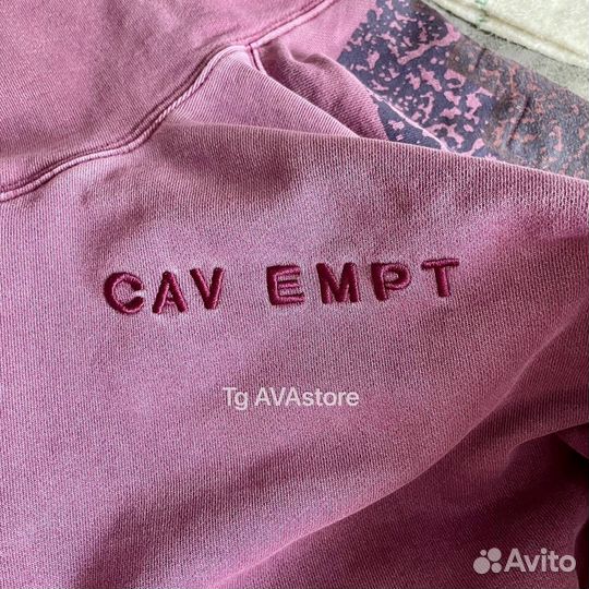 Худи Cav Empt в вишнёвом цвете новое