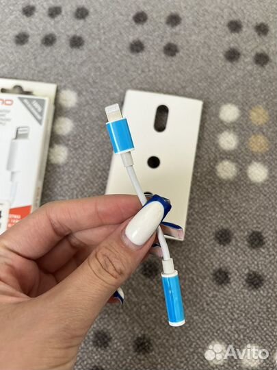 Переходник аукс iPhone новый на гарантии