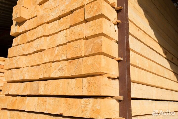 Брус нормальной влажности, 100х150мм, лиственница