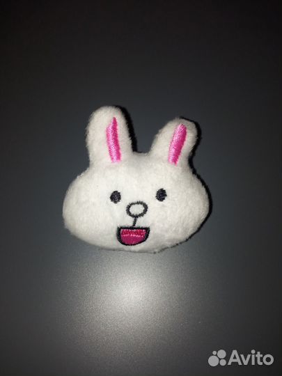 Значки Зайка Морковка плюшевые мягкие