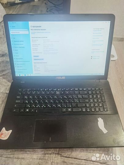 Ноутбук asus на запчасти