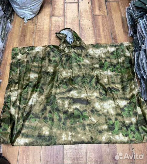 Пончо, цвета Мох и Мультикам