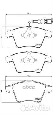 Колодки тормозные дисковые передн. VW multivan