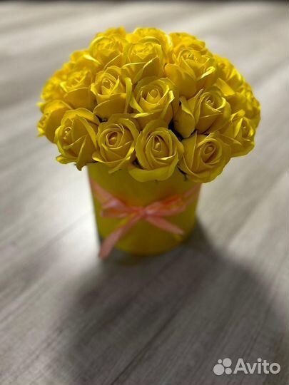 Букет из мыльных роз