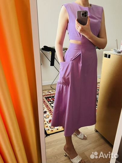 Платье летнее, цвет лиловый, 44 М