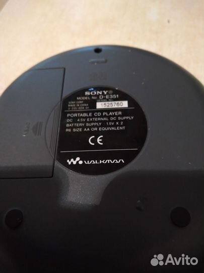Cd плеер sony walkman DE351