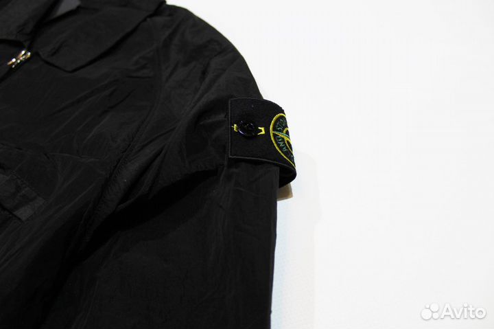 Легкая Ветровка Stone Island Черная Р 46