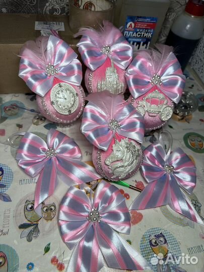 Игрушки на елку, набор 