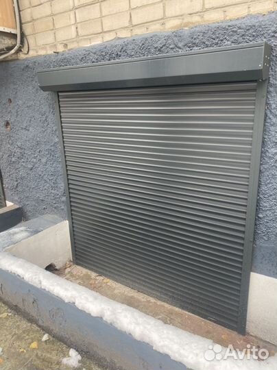 Рольставни для окна Антрацит