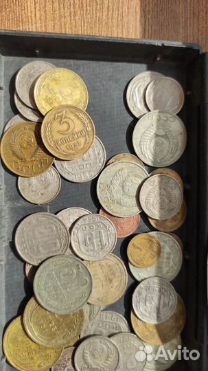 Любые монеты в коробке