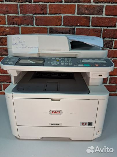 Мфу oki MB451 пробег 4773