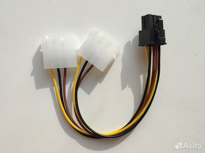 Переходник для питания видеокарты Molex - 6 pin
