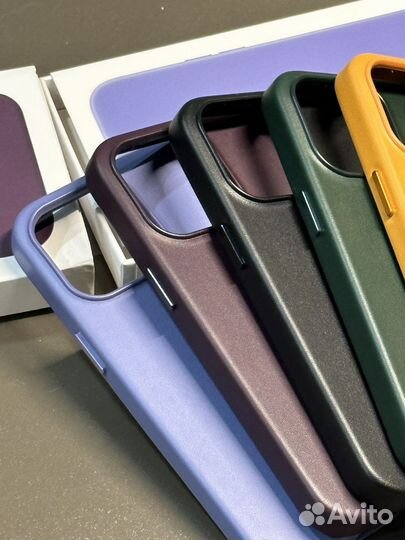 Чехол кожа iPhone 13 Pro ProMax Magsafe leather