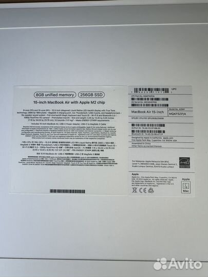 Macbook air 13 m2 256gb