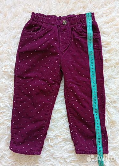 Брюки для девочки 92 утепленные