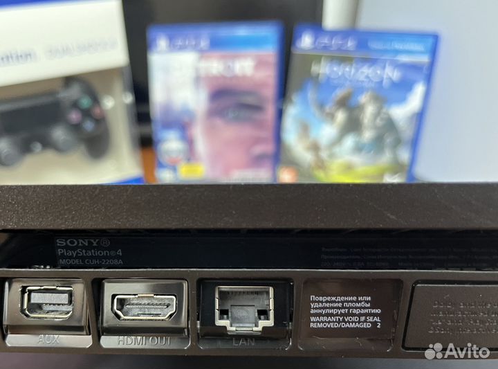 Sony PS4 slim + игры на дисках