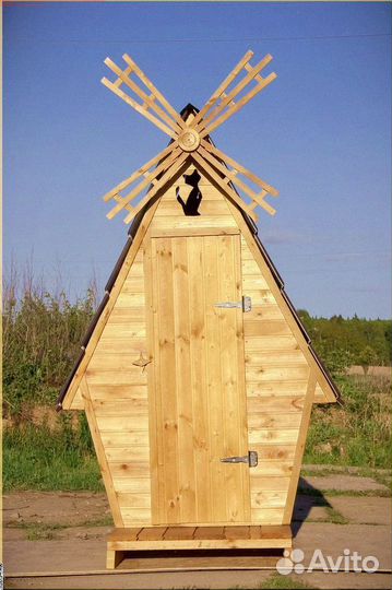 Дачный туалет деревянный Ю181