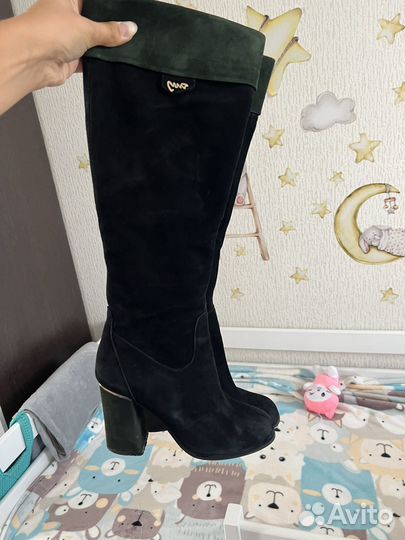 Сапоги замшевые осень 38