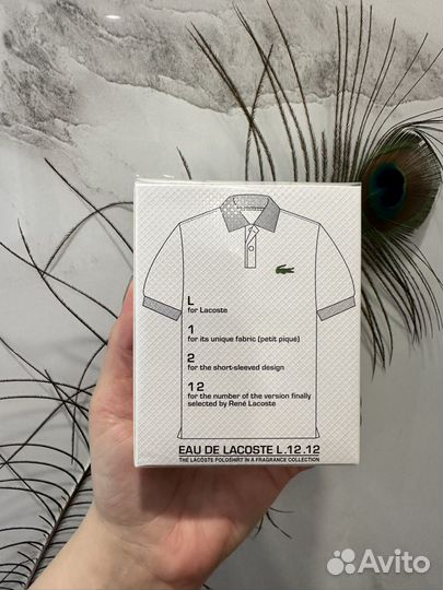 Lacoste l.12.12 blanc pure мужские 100 мл