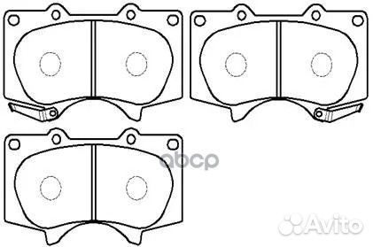 Колодки тормозные дисковые hp5098 HSB