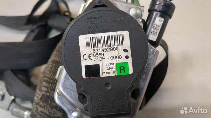 Ремень безопасности правый передний Renault Megane 4, 2016