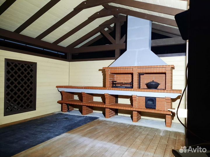 Печь барбекю / Мангал из кирпича