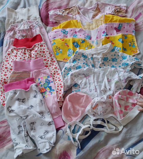 Вещи пакетом для девочки от 0 до 1 года