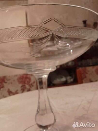 Ваза для фруктов на ножке СССР