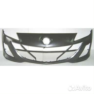 Бампер передний черный Mazda 3 BL (2009-2012)