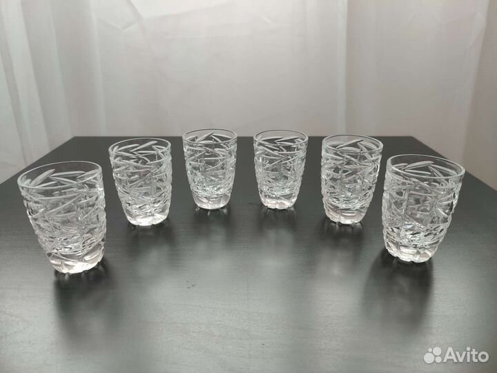 Стопки и графин хрустальные СССР