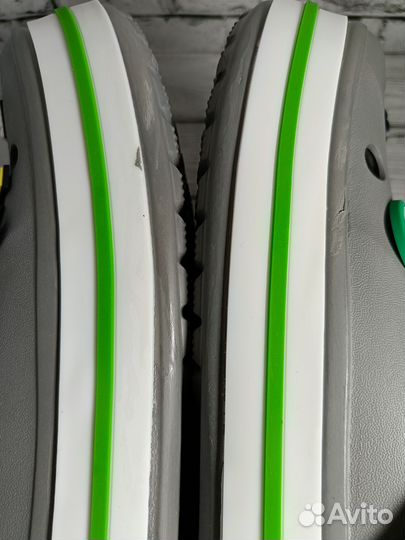 Сабо crocs Bayaband clog серые мужские (дефект)