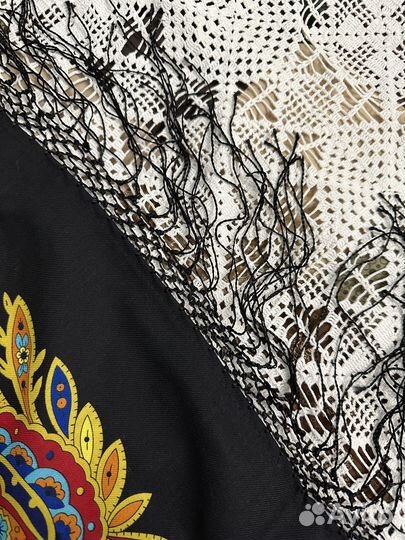 Павловопосадский платок, шаль «Печатный пряник»