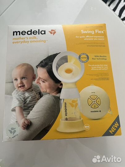 Молокоотсос medela swing flex электрический