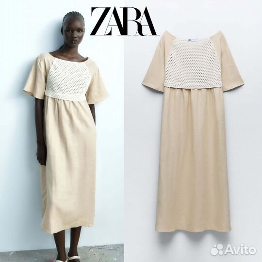 Платье zara миди