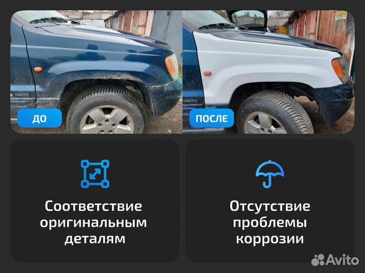 Левое крыло Renault Master II (1998–2003) Рено Мастер 2 (1998–2003)