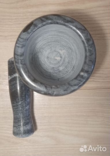 Ступка с пестиком мраморная