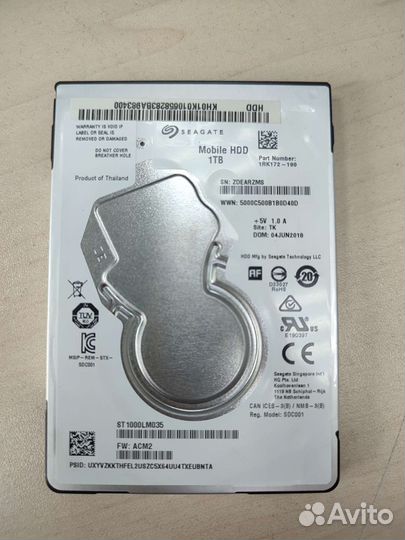 Жесткий диск 1тб для ноутбука