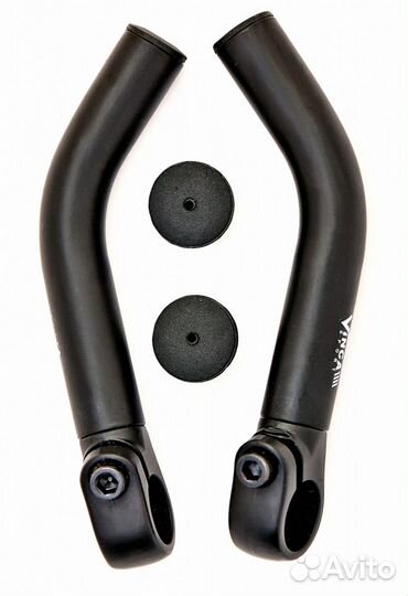 Ручки руля, рога на велосипед. черные