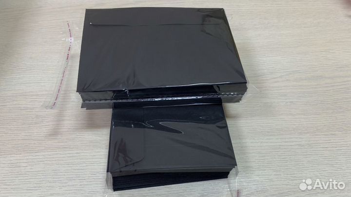 Конверт С6. Чёрный. Цена за 50 штук