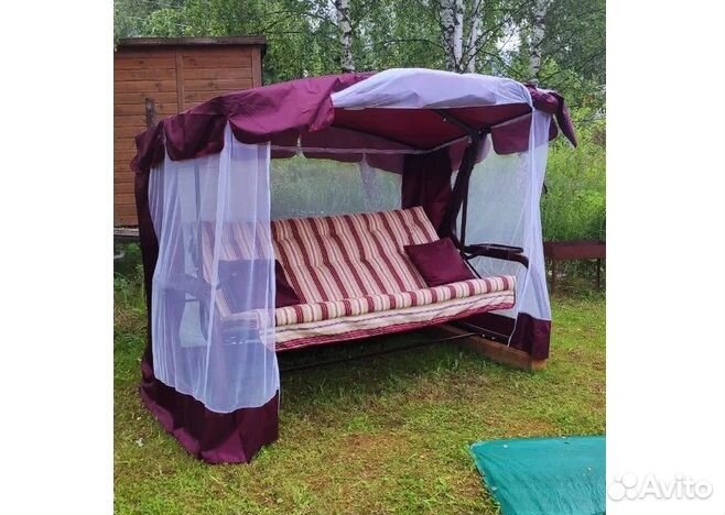 Качели садовые 4-х местные