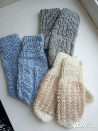 Варежки ручной работы