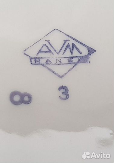 Тарелка Кобальт Набор Германия авм ханза 60-гг